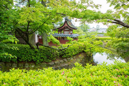 在教科文组织世界文化遗产，日本奈良法隆寺