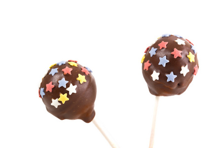 两个星星装饰 cakepops