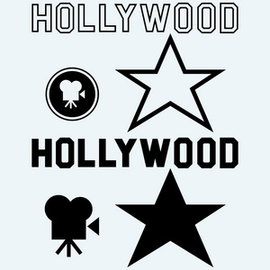 好莱坞的象征。矢量
