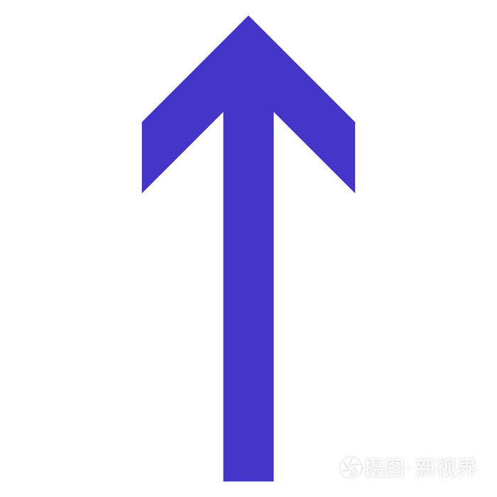 平面矢量图标向上箭头