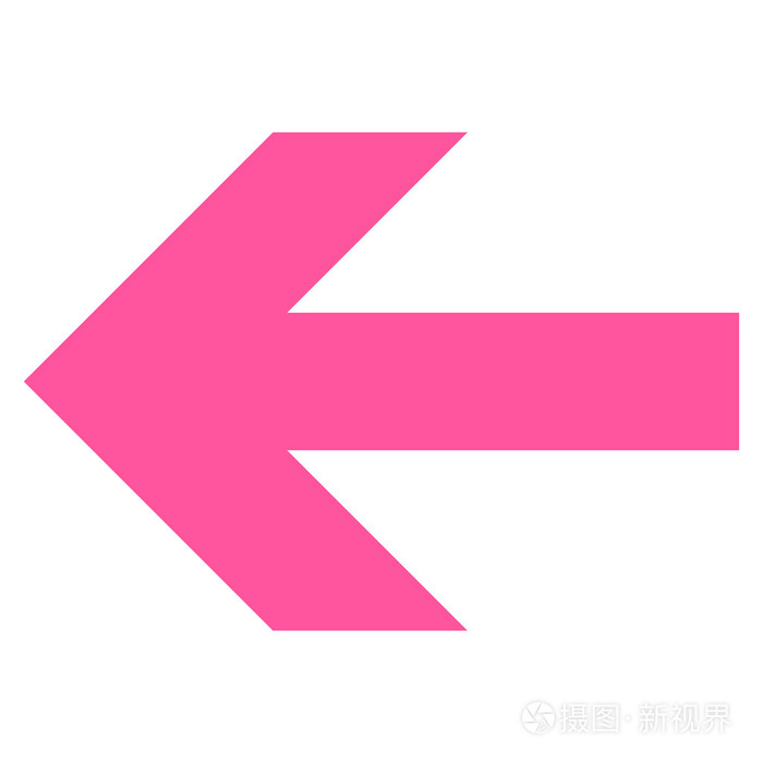 箭头左平面矢量图标