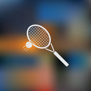 网球球拍体育图标