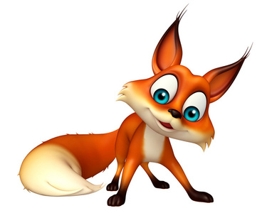 狐狸滑稽的卡通人物的乐趣照片