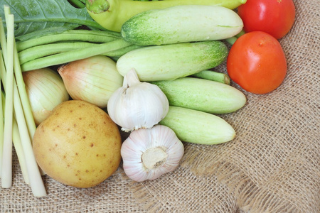 蔬菜的健康食品背景