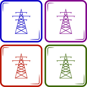 高压电线杆图片