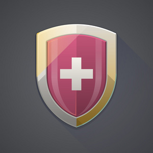 盾牌红色十字图片