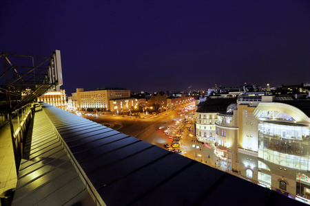 晚上莫斯科   俄罗斯的首都