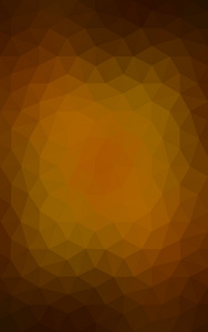 暗橙色多边形设计模式，三角形和梯度的折纸样式组成的