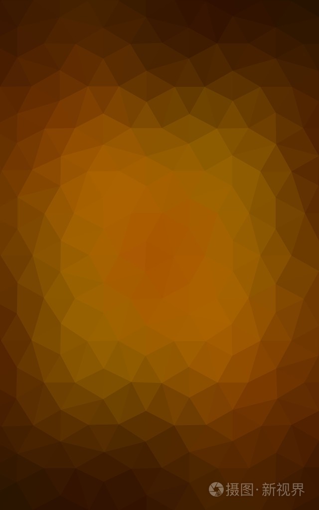 暗橙色多边形设计模式,三角形和梯度的折纸样式组成的