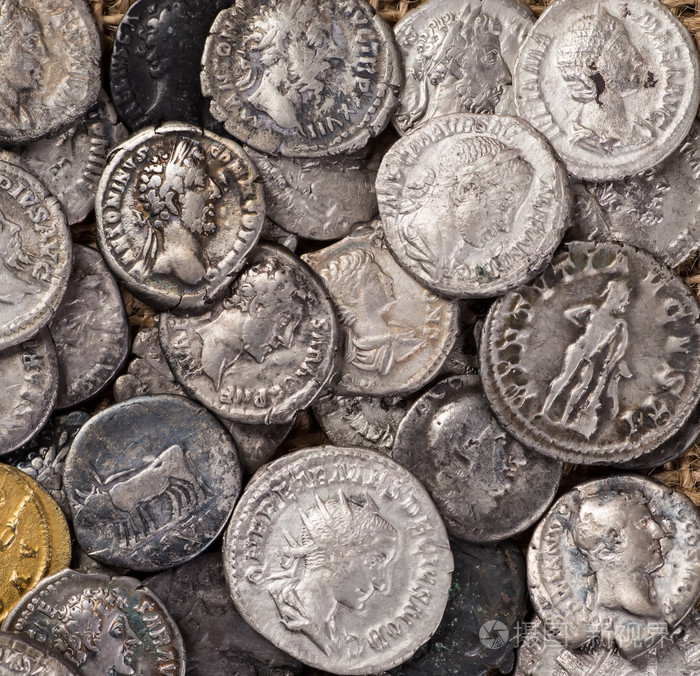 在罗马帝国时期的古钱币