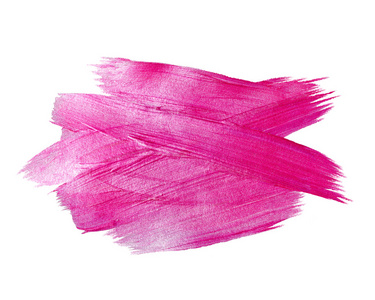 粉红色箔水彩质地油漆染色抽象插图。
