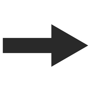 右对齐符号箭头右平面矢量符号照片