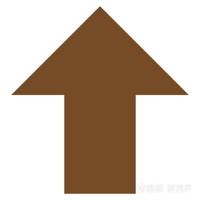 平面矢量图标向上箭头