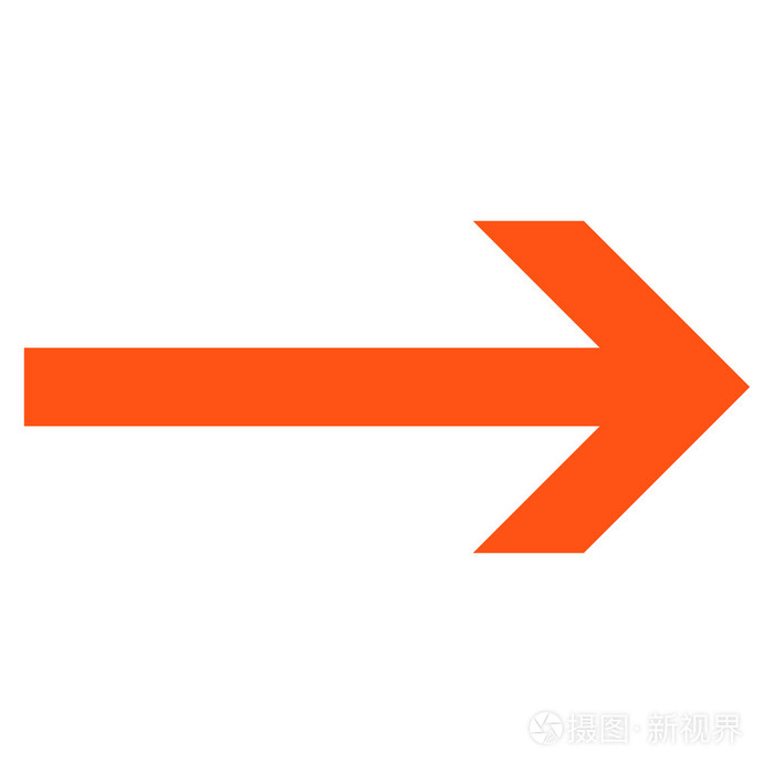 箭头右平面矢量图标
