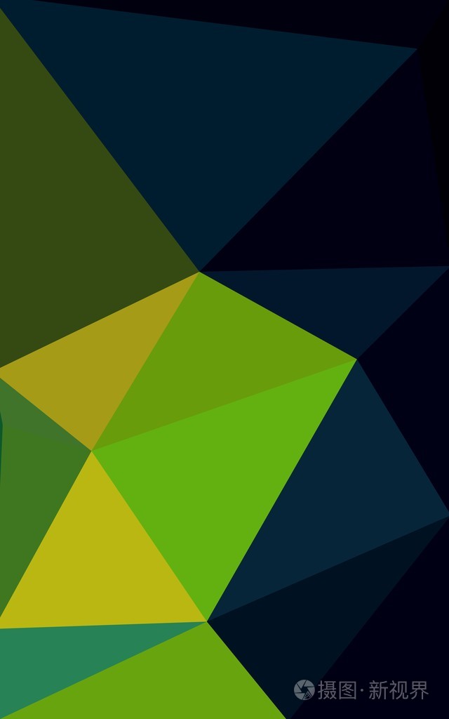 多色的暗绿色蓝色的多边形设计模式三角形和梯度的折纸样式组成的