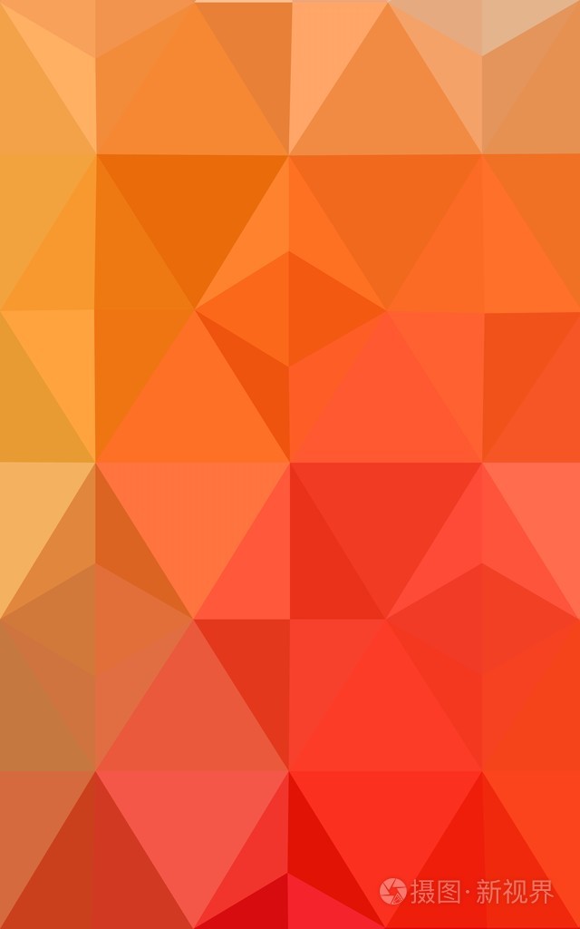 多色的红, 黄, 橙色的多边形设计模式,三角形和梯度的折纸样式组成的