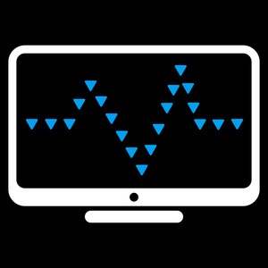 监视器点缀脉冲平面矢量符号