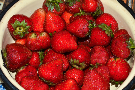 成熟的红色草莓