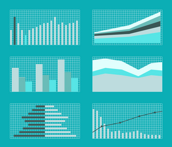 图形和图表的集合。数据统计，内容丰富