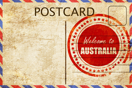 欢迎来到澳大利亚的明信片