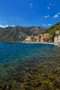 村庄 Perast Boka 海岸科托尔湾黑山