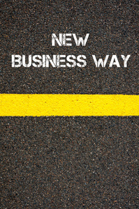 道路标记黄线文字新的商业方式