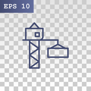 建筑起重机图标