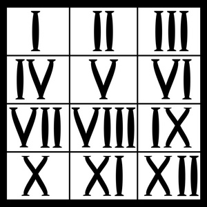 数字十二壁纸罗马数字的教育,为学生模板照片