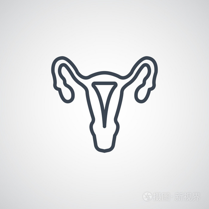 女性生殖器官的图标
