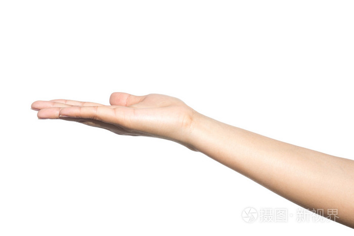 在白色背景上的女性手照片 正版商用图片1n2y77 摄图新视界 在白色背景上的女性手照片 正版商用图片1n2y77 摄图新视界