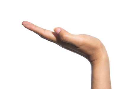 在白色背景上的女性手照片 正版商用图片1n2y77 摄图新视界