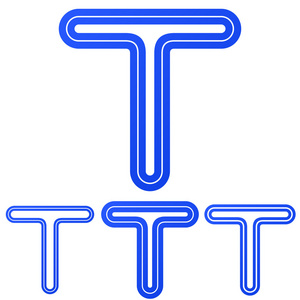 蓝线 t 徽标设计方案集