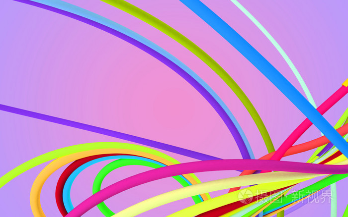 移动抽象背景的七彩的线