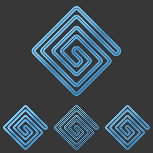 蓝线技术徽标设计方案集