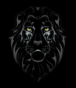 素描狮子头图片