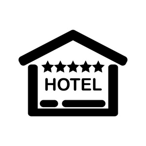 星级图标酒店网站图标.五星级的象征.旅行矢量图照片