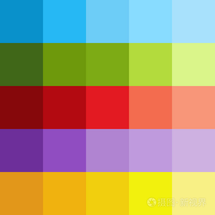 深浅不一的彩色正方形的背景