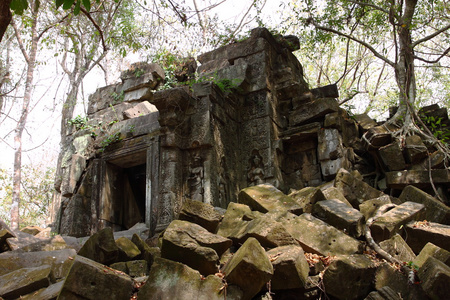 崩密寺 吴哥 柬埔寨的废墟