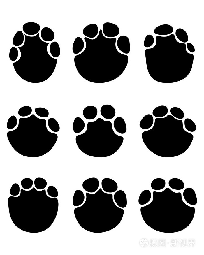 大象的足迹插画-正版商用图片1n3kzu-摄图新视界