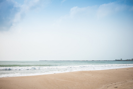 夏季海滩上