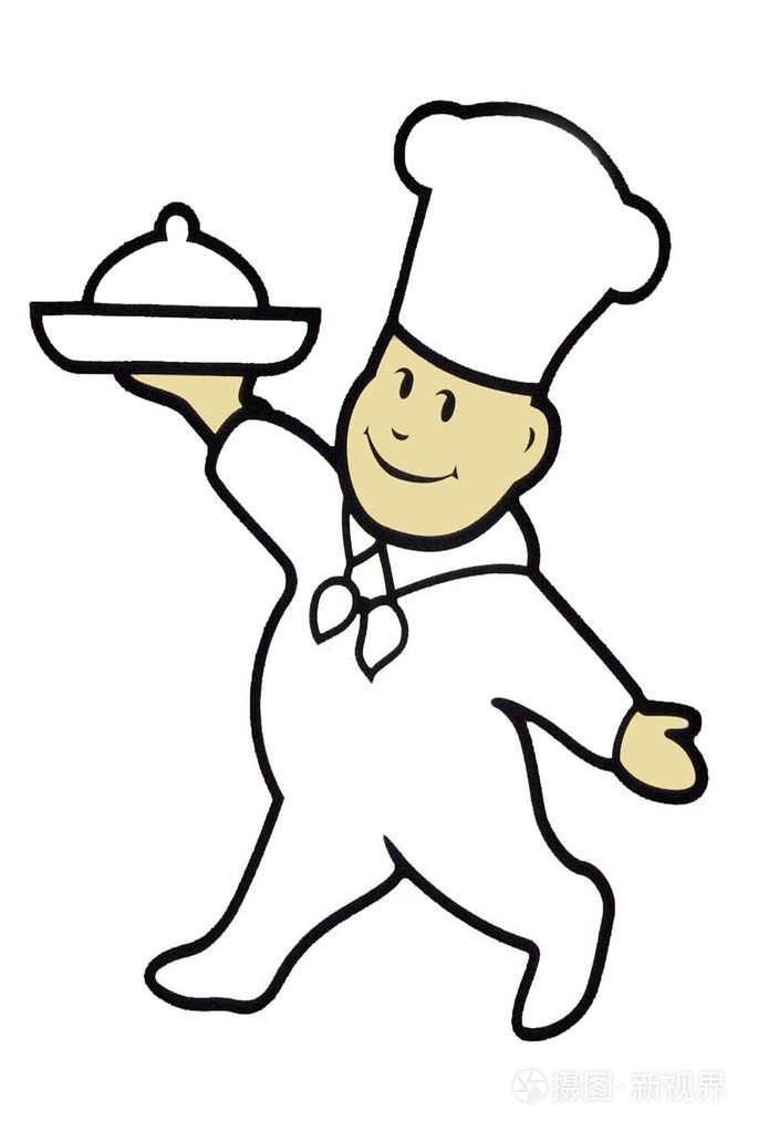 食物的大厨的插图