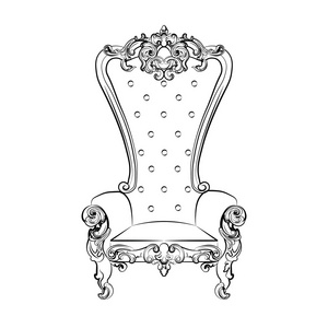 巴洛克式的皇家扶手椅