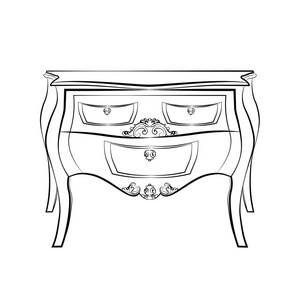 梳妆台图标插图梳妆台图标矢量插画梳妆台图标, 简约风格梳妆台的镜子