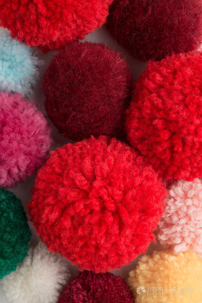 彩色绒球