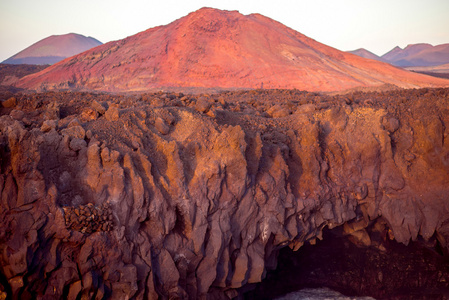 兰萨罗特岛岛上的火山景观