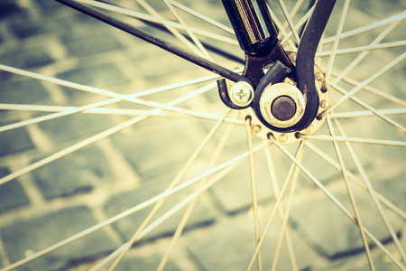 现代自行车车轮图片