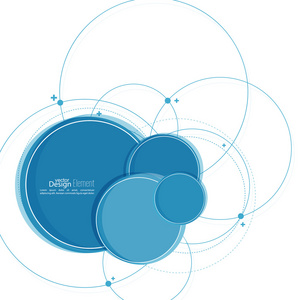 抽象背景重叠的圆圈