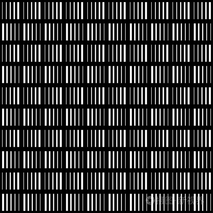 无缝的黑色和白色矢量背景与抽象的几何形状.打印.布设计壁纸插画-正