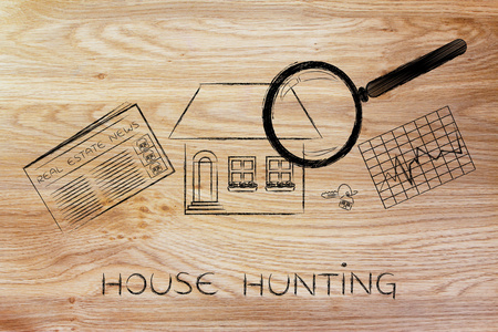 房屋狩猎概念