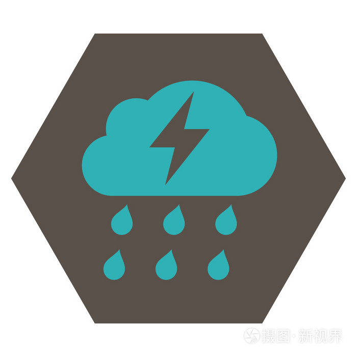 雷暴平面矢量符号